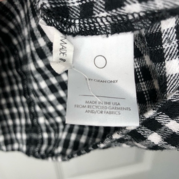 Reformation Upcycled Flannel Shirt Gingham Collar - Picture 4 of 9